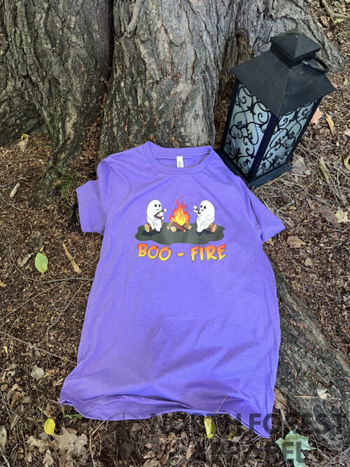 Boo Fire Adult T-Shirt - Image 3
